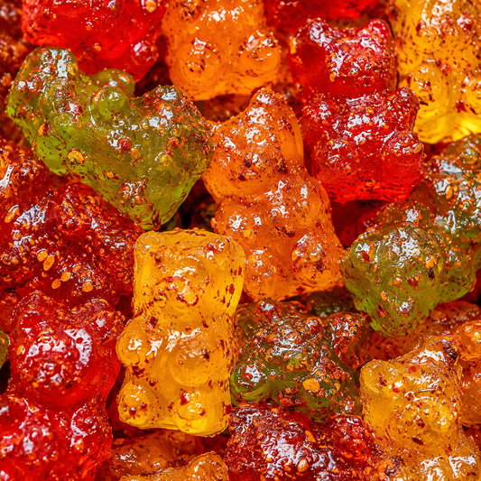 Gummy Bears with Chamoy Boy Sauce